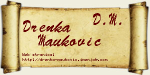 Drenka Mauković vizit kartica